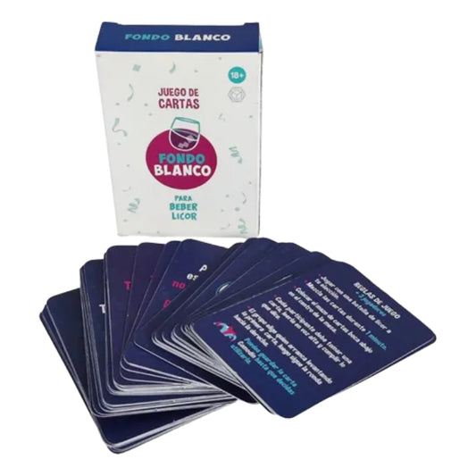 Juego 58 Cartas Adultos Fondo Blanco Beber Licor Alcohol