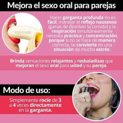Lubricante Garganta Profunda Desensibilizante 15ml Sen Íntimo – Control y Confort en Sexo Oral