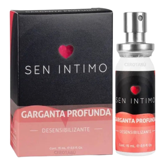 Lubricante Garganta Profunda Desensibilizante 15ml Sen Íntimo – Control y Confort en Sexo Oral
